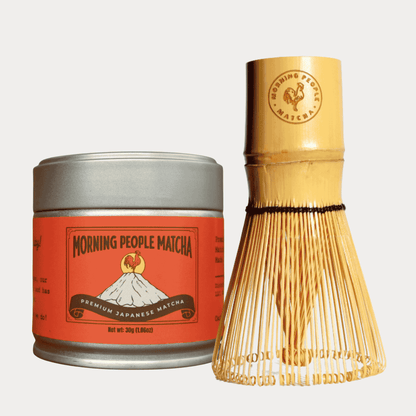 Morning People Matcha - Starter Kit (30g Tin + Whisk)