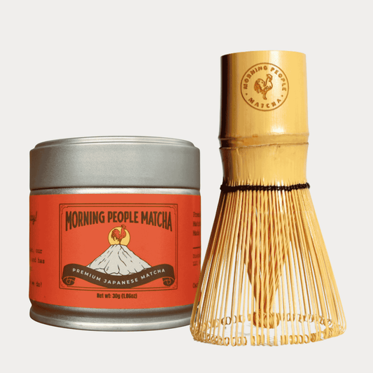 Morning People Matcha - Starter Kit (30g Tin + Whisk)